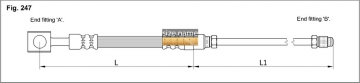 Тормозной шланг FT6212 (K&K)