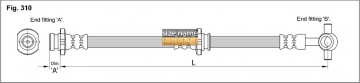 Тормозной шланг FT0704 (K&K)