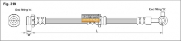 Тормозной шланг FT0132 (K&K)