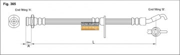 Тормозной шланг FT0490 (K&K)