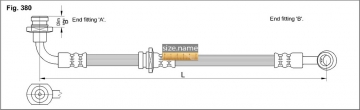 Тормозной шланг FT0529 (K&K)