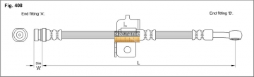 Тормозной шланг FT0558 (K&K)