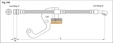 Тормозной шланг FT6229 (K&K)