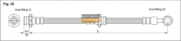 Тормозной шланг FT0389 (K&K)
