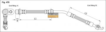 Тормозной шланг FT0786 (K&K)