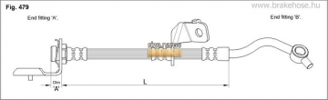 Тормозной шланг FT0820 (K&K)