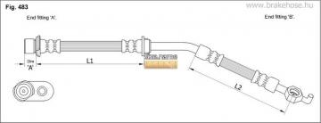 Тормозной шланг FT0966 (K&K)