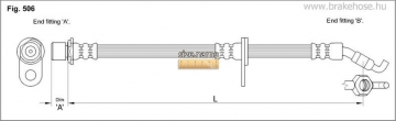 Тормозной шланг FT1199 (K&K)