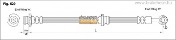 Тормозной шланг FT1252 (K&K)