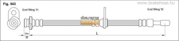 Тормозной шланг FT1329 (K&K)