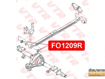Suspension bush FO1209R (VTR)