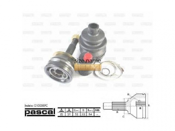 Outer CV Joint G10008PC (PASCAL)