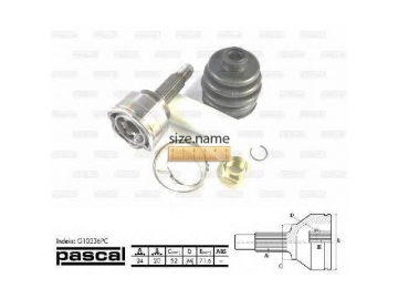 Outer CV Joint G10336PC (PASCAL)