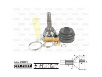 Outer CV Joint G11033PC (PASCAL)