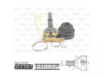 Outer CV Joint G12010PC (PASCAL)