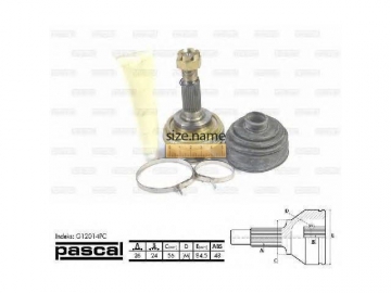 Outer CV Joint G12014PC (PASCAL)