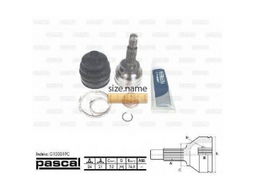 Outer CV Joint G13001PC (PASCAL)