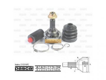 Outer CV Joint G13016PC (PASCAL)