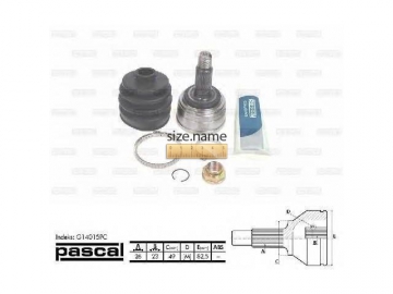 Outer CV Joint G14015PC (PASCAL)