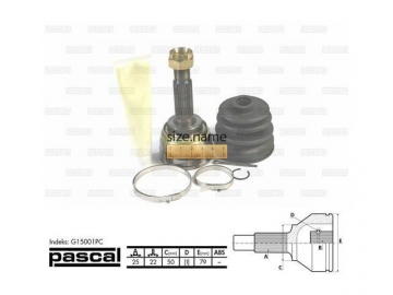 Outer CV Joint G15001PC (PASCAL)