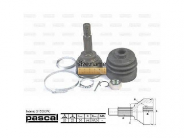 Outer CV Joint G15003PC (PASCAL)