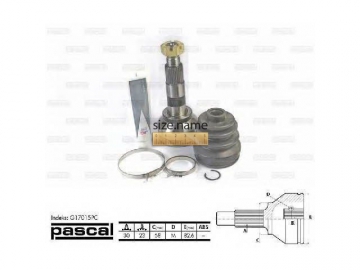 Outer CV Joint G17015PC (PASCAL)