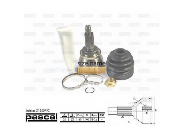 Outer CV Joint G18007PC (PASCAL)