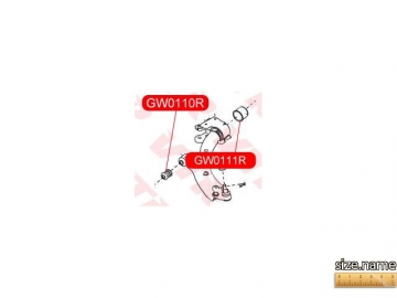 Suspension bush GW0111R (VTR)
