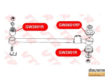 Сайлентблок GW0601RP (VTR)