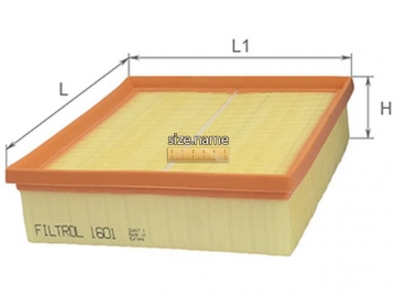 Фільтр повітряний Filtrol 1601 (ALPHA Filter)
