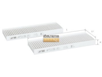 Cabin filter AF 5106 (ALPHA Filter)