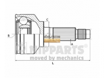 Outer CV Joint J2827014 (NIPPARTS)