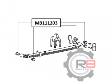 Втулка рессоры MB111203 (R8)