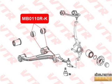 Suspension bush MB0110R-K (VTR)