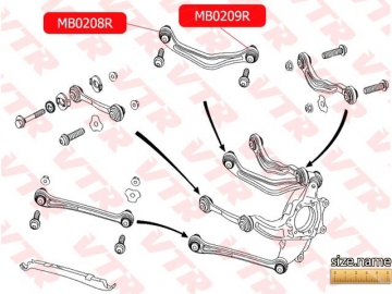 Сайлентблок MB0209R (VTR)