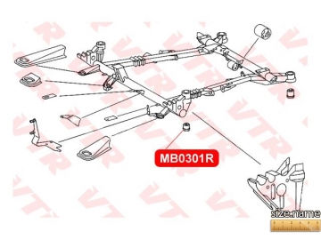 Suspension bush MB0301R (VTR)
