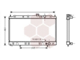 Радиатор двигателя MB187436 (MITSUBISHI)