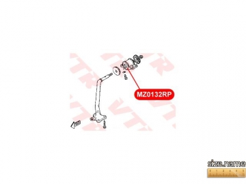 Suspension bush MZ0132RP (VTR)
