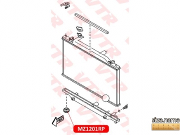 Suspension bush MZ1201RP (VTR)