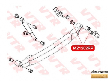 Suspension bush MZ1202RP (VTR)