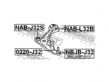 Сайлентблок NAB-L32B (FEBEST)