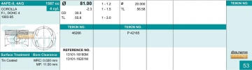 Pistons 46266 (TEIKIN)