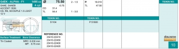 Pistons 51104 (TEIKIN)