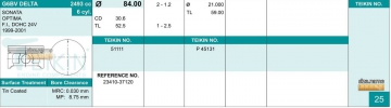 Поршні 51111 (TEIKIN)
