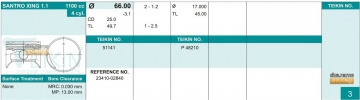 Поршні 51141 (TEIKIN)