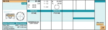 Pistons 51148 (TEIKIN)