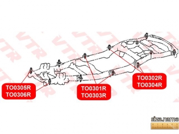 Сайлентблок TO0301R (VTR)