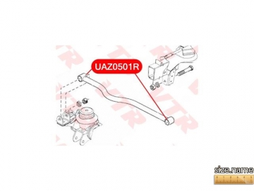 Suspension bush UAZ0501R (VTR)