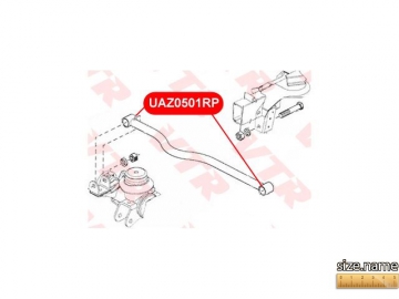 Suspension bush UAZ0501RP (VTR)