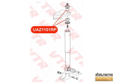 Втулка ресори UAZ1101RP (VTR)